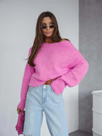 Boat Neck Drop Shoulder Sweater | Sweaters Sweater from PHUNKYN