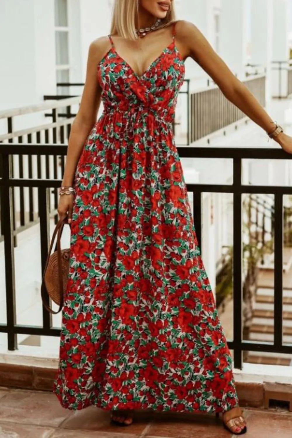Printed Spaghetti Strap Maxi Dress | Dresses Maxi Dress from PHUNKYN