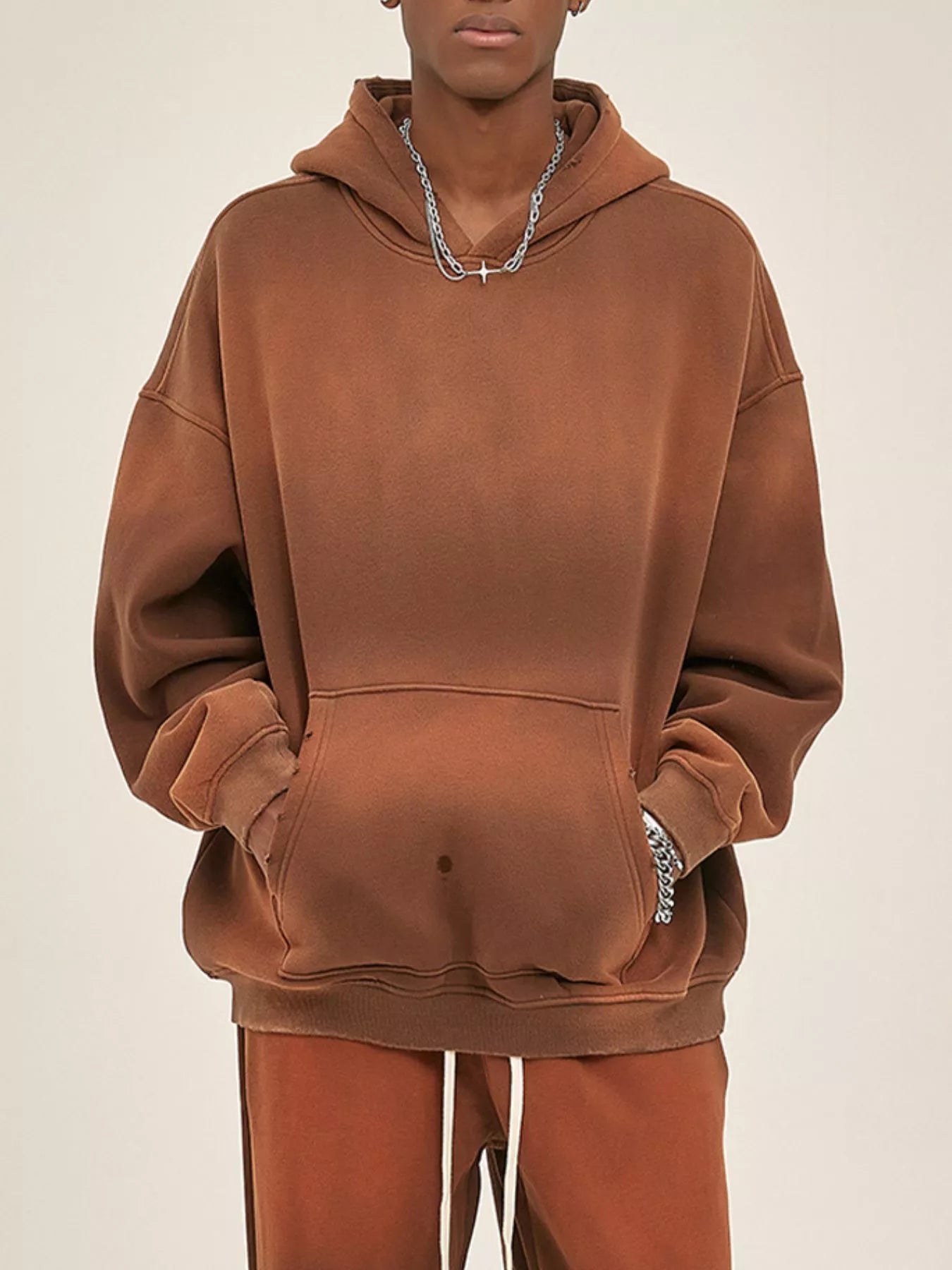 Men's Dropped Shoulder Long Sleeve Hoodie | Hoodies Hoodie from PHUNKYN