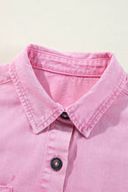 Button Down Short Sleeve Denim Dress | Dresses Denim Dress from PHUNKYN