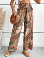 Printed Wide Leg Pants | Trousers Trousers from PHUNKYN