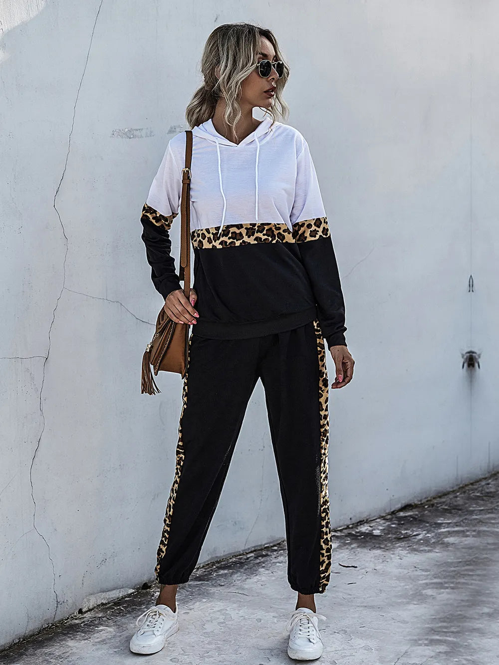 Contrast Long Sleeve Hooded Top and Joggers Set | Outfit Sets Top and Pants Set from PHUNKYN