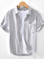 Men's Button Up Short Sleeve Shirt | Shirts Shirts from PHUNKYN
