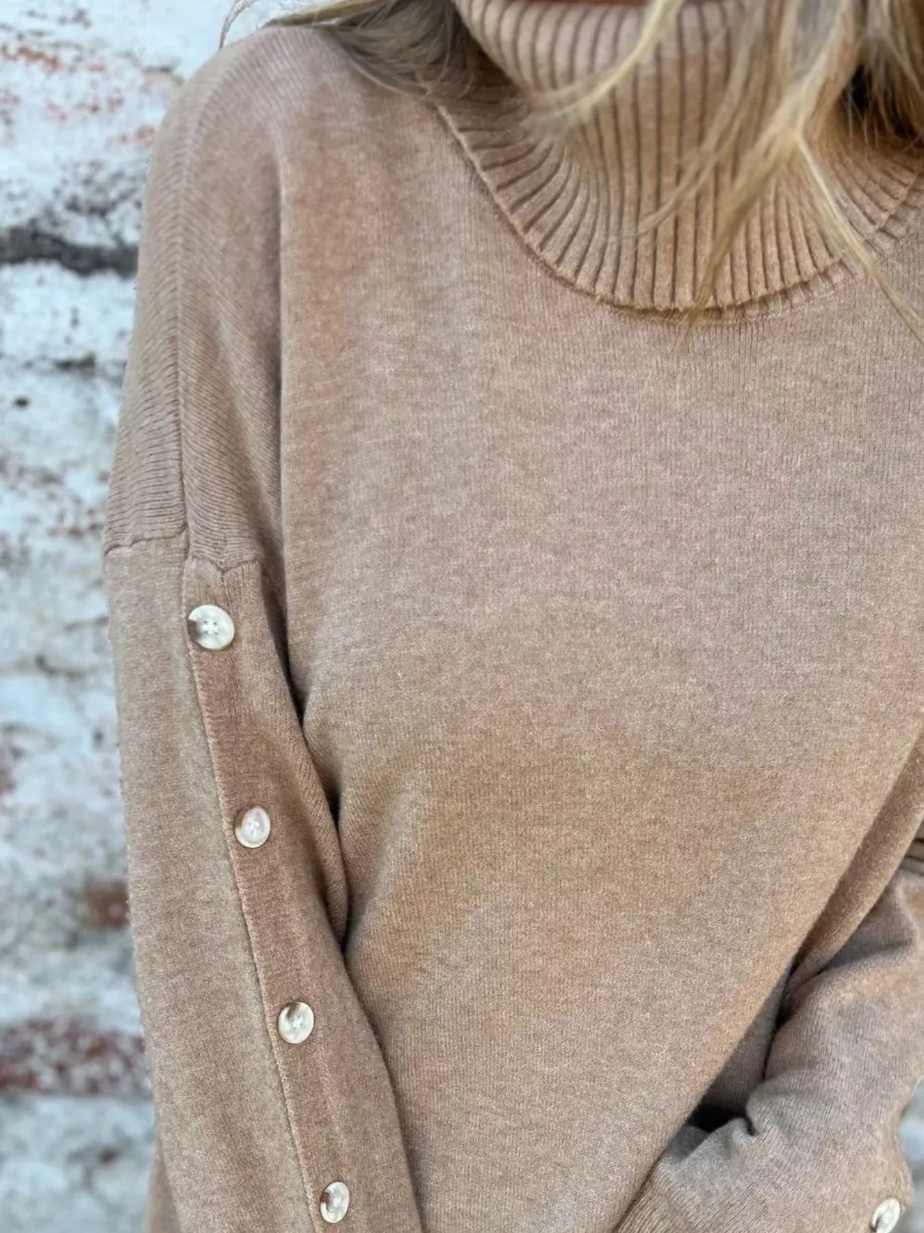 Full Size Turtleneck Long Sleeve Sweater Plus Size | Sweaters Sweater from PHUNKYN