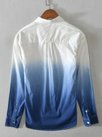 Men's Gradient Button Up Long Sleeve Shirt | Shirts Shirts from PHUNKYN