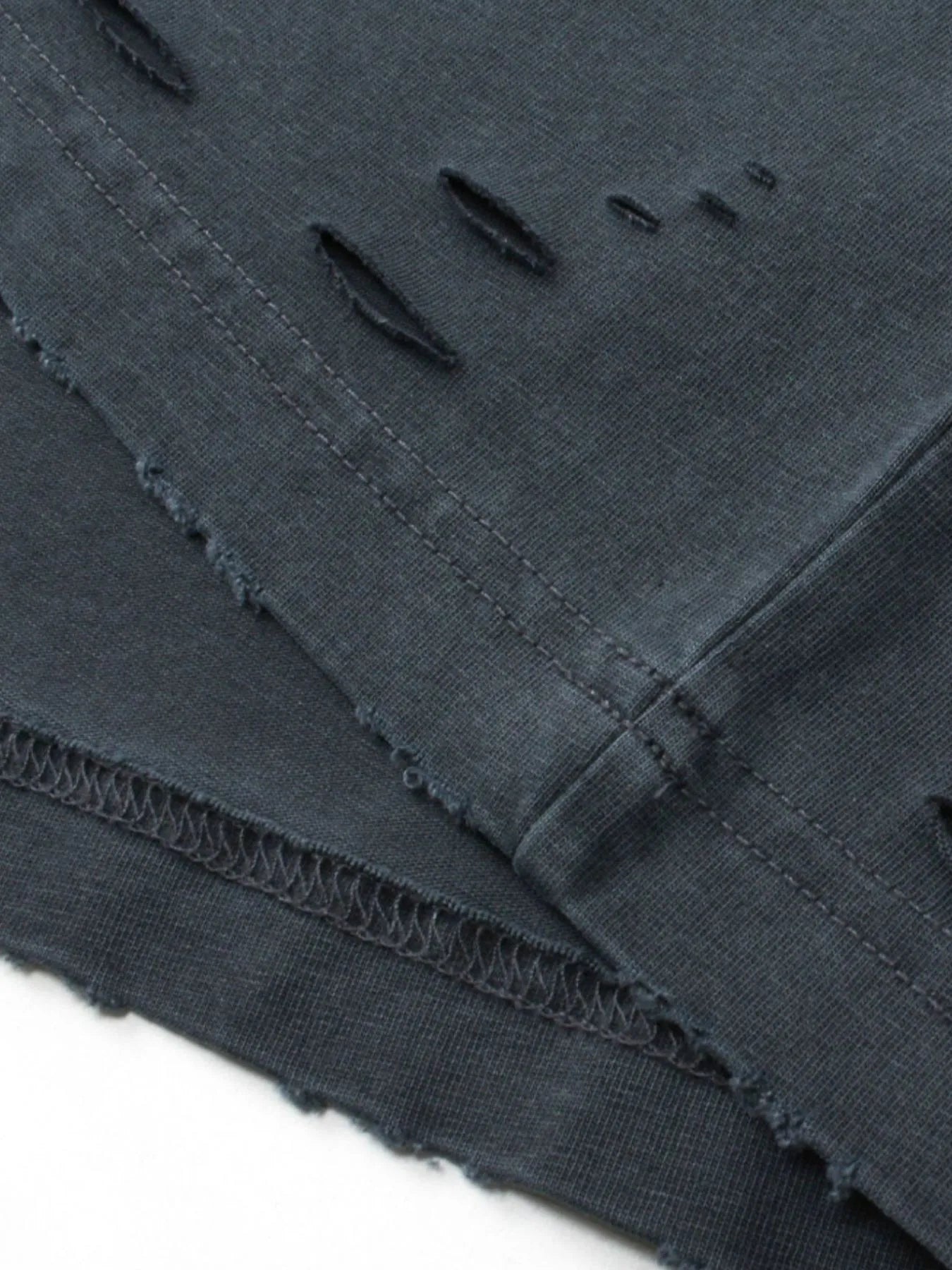 Men's Distressed Round Neck Short Sleeve T-Shirt | T-Shirts T-Shirt from PHUNKYN