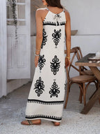 Devine Grecian Neck Printed Maxi Dress | Dresses Maxi Dress from PHUNKYN