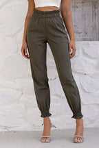 Paperbag Waist Pants with Pockets | Trousers Pants from PHUNKYN