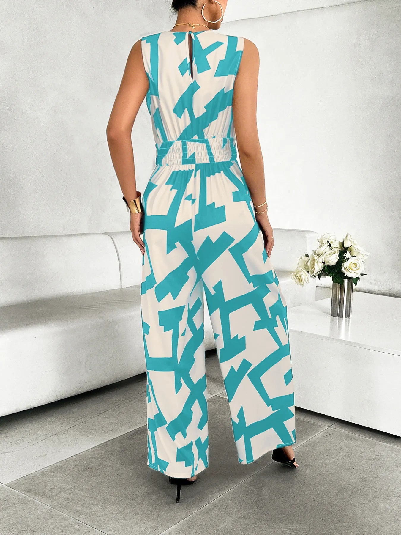 Printed Wide Leg Jumpsuit | One-Pieces Jumpsuit from PHUNKYN