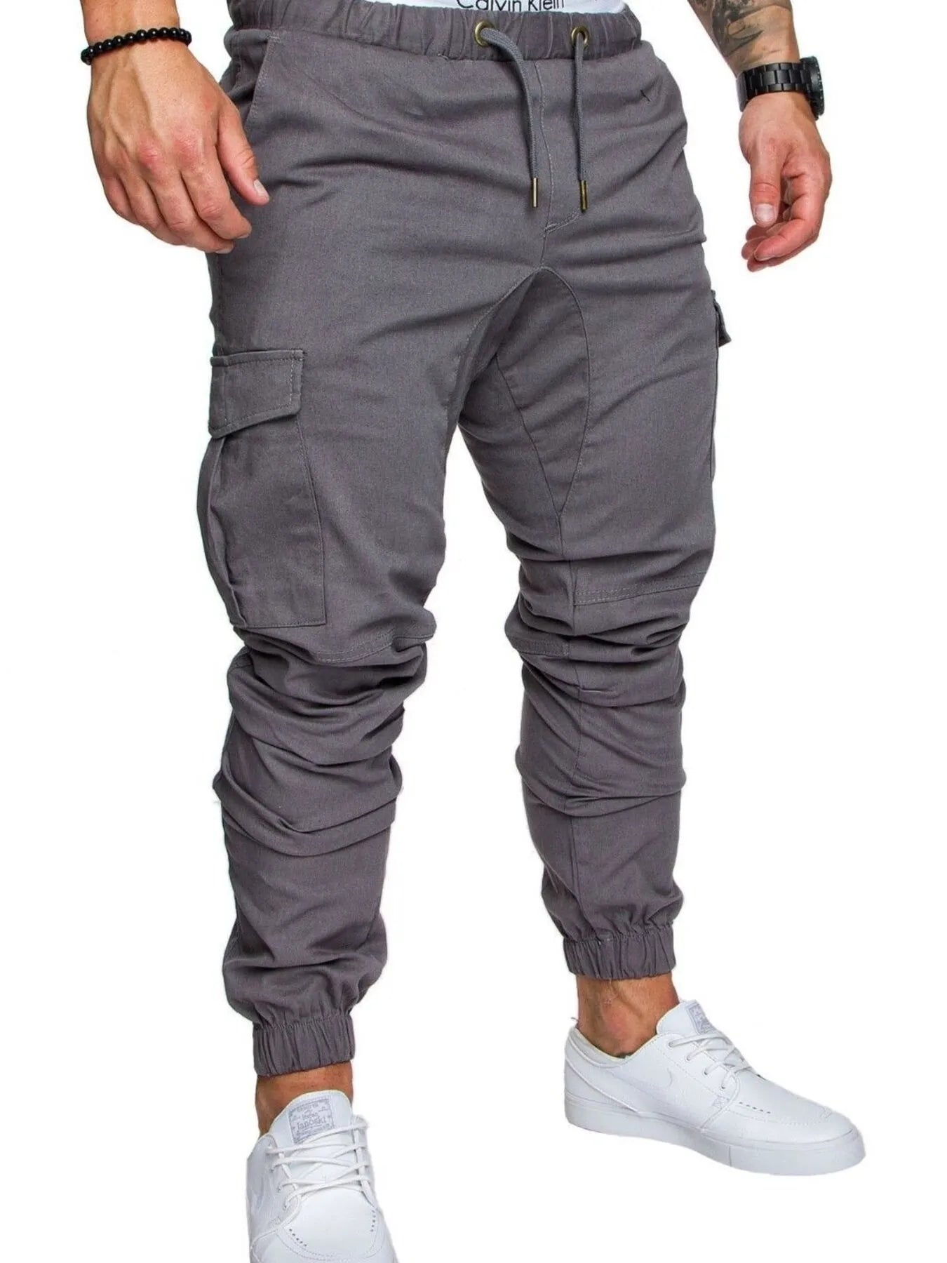 Men's Cargo Jogger with Drawstring Waistband Plus Size | Cargo Pants Cargo Pants from PHUNKYN