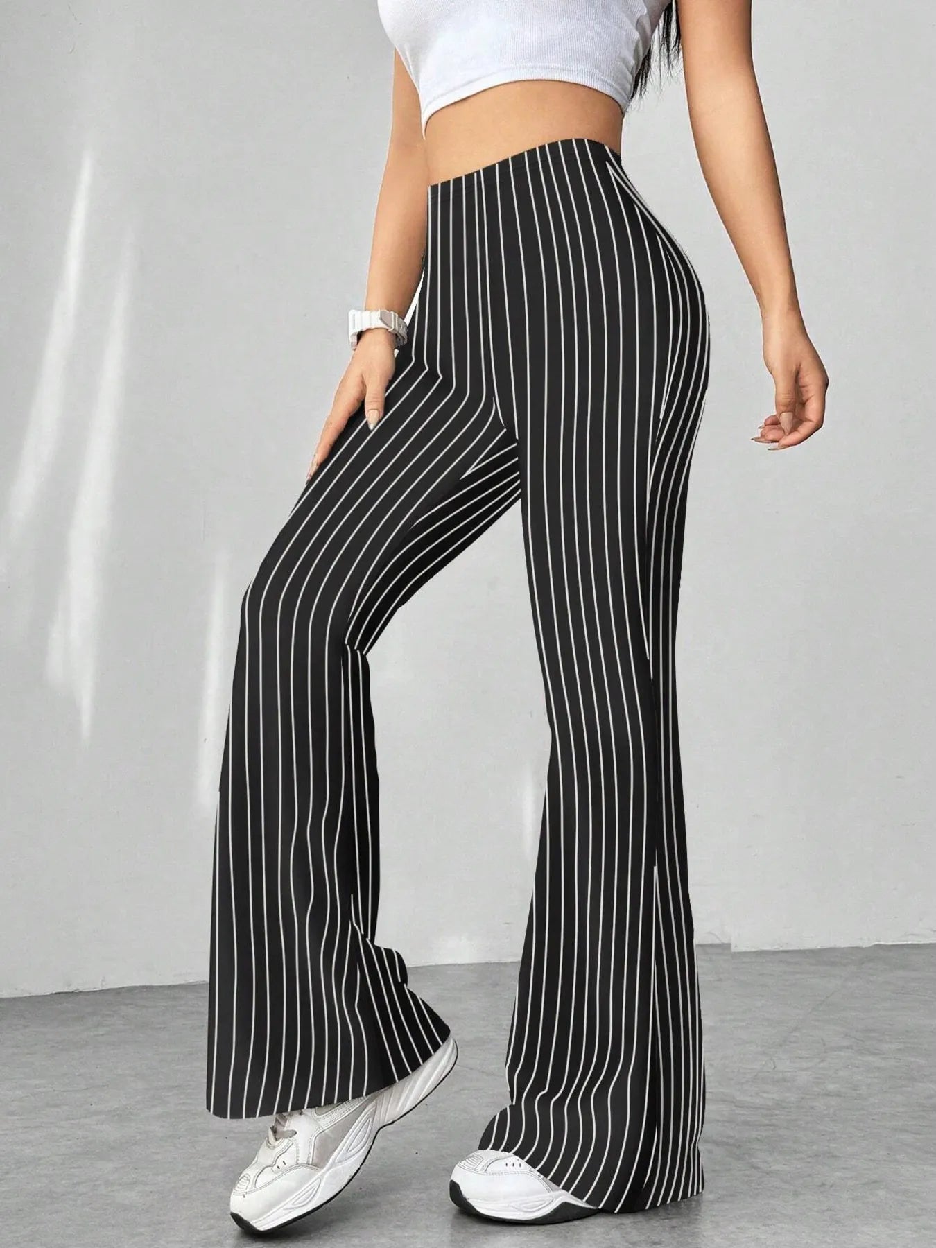 High Waisted Flare Pants | Trousers Flare Pants from PHUNKYN