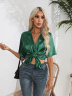 Button Down Short Sleeve Shirt | Shirts Women's Shirt from PHUNKYN