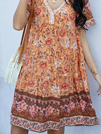Floral Print V-Neck Summer Dress | Dresses Summer Dress from PHUNKYN