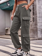Casual Wide Leg Cargo Jeans | Jeans Cargo Pants from PHUNKYN