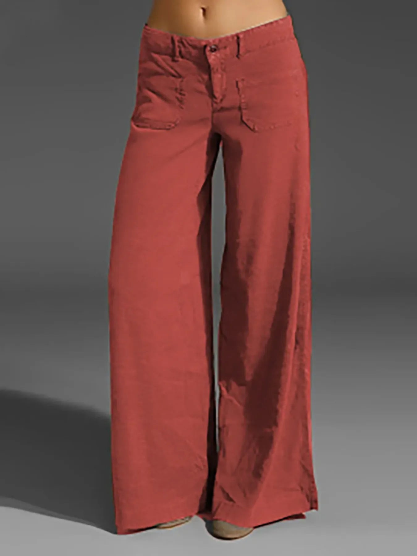 Wide Leg Pants with Pockets | Trousers Pants from PHUNKYN