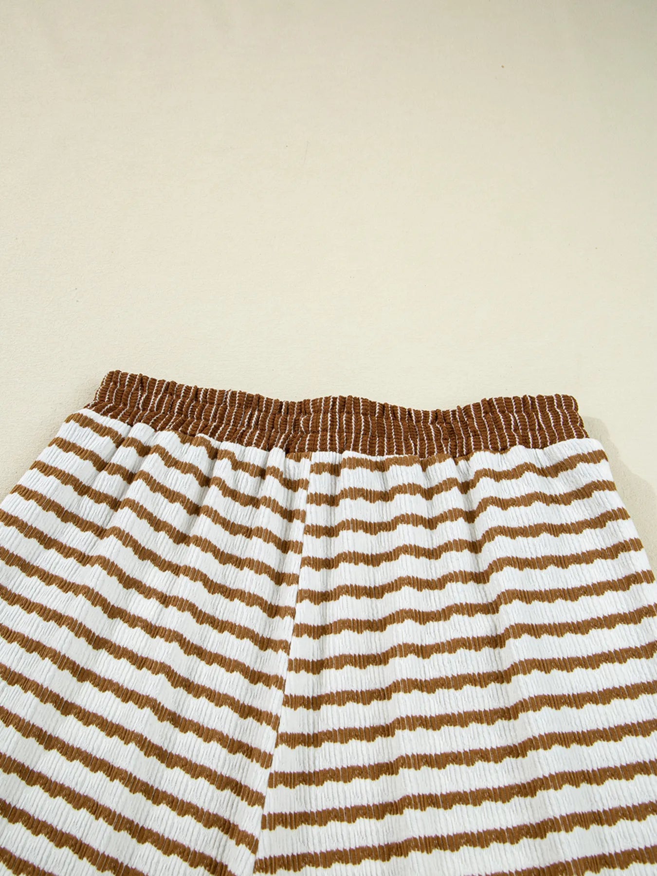 Stripe Collared Top and Drawstring Pant Set | Outfit Sets Top and Pants Set from PHUNKYN