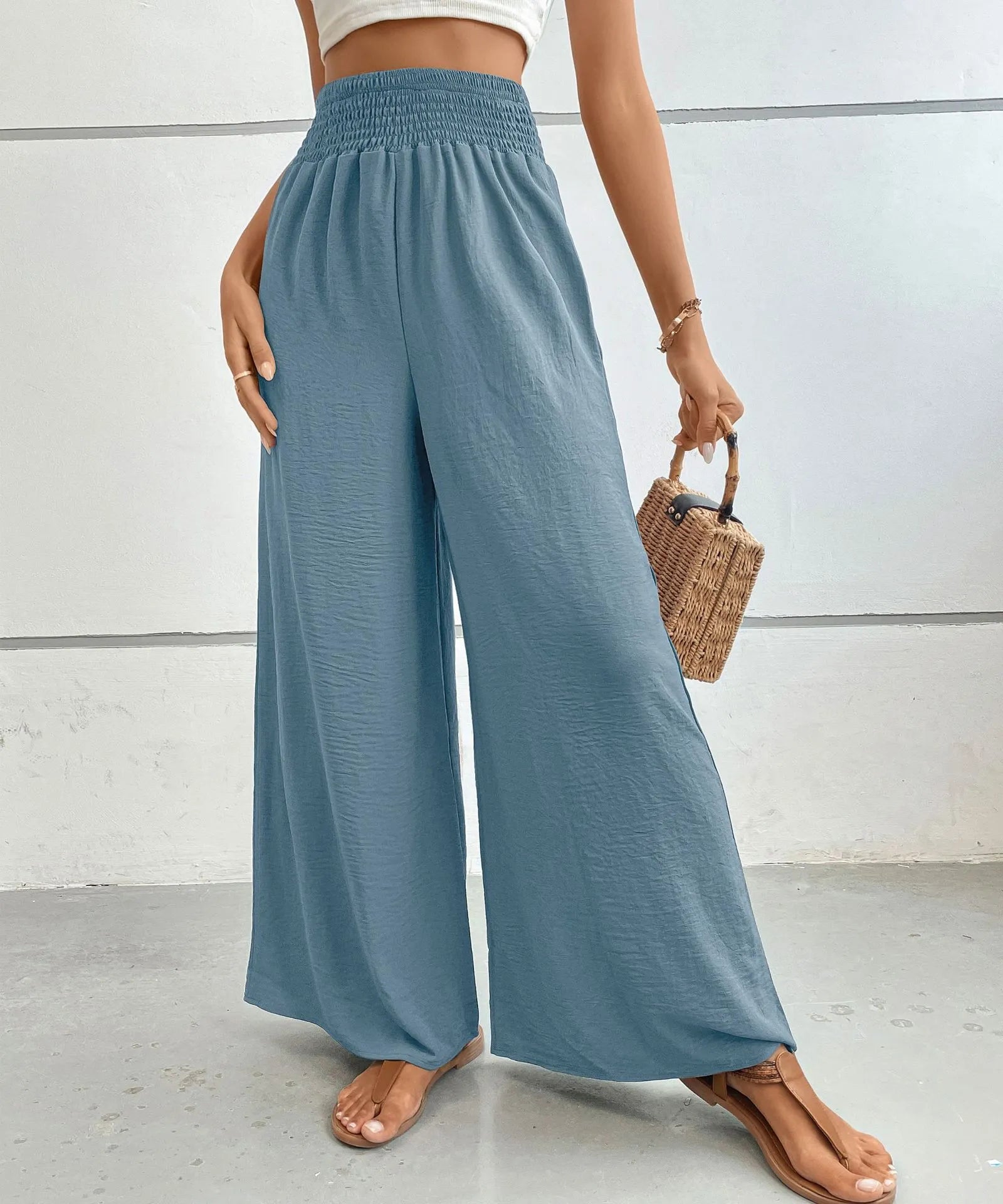 High-Waisted Wide Leg Pants | Trousers Pants from PHUNKYN