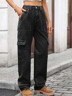 High-Waisted Cargo Jeans | Jeans Cargo Jeans from PHUNKYN
