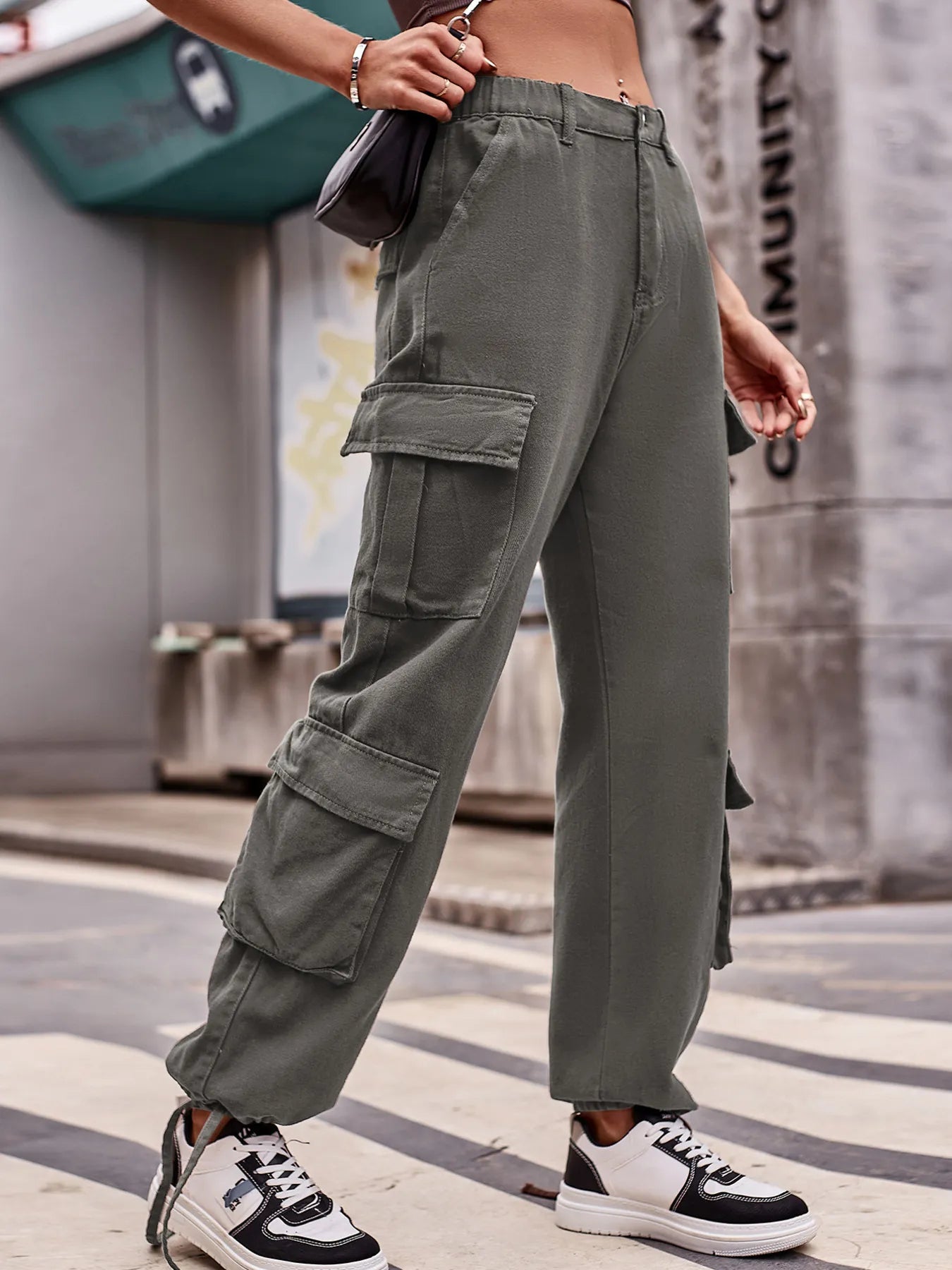 Casual Wide Leg Cargo Jeans | Jeans Cargo Pants from PHUNKYN