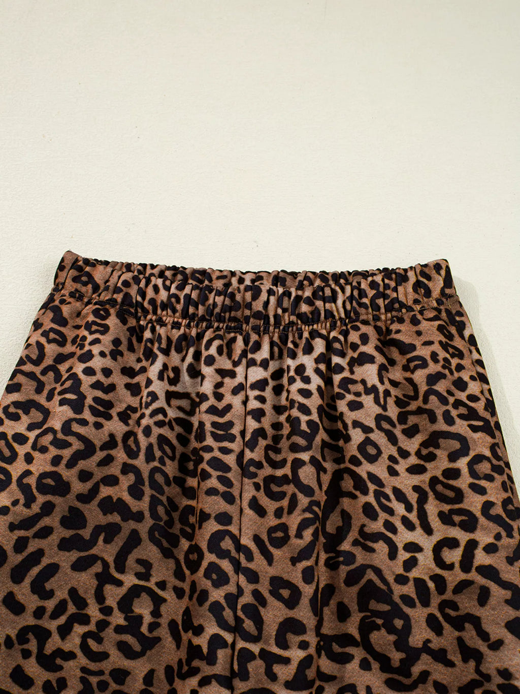 Leopard Print Contrast Trim Long Sleeve Top and Pants Set | Outfit Sets Top and Pants Set from PHUNKYN