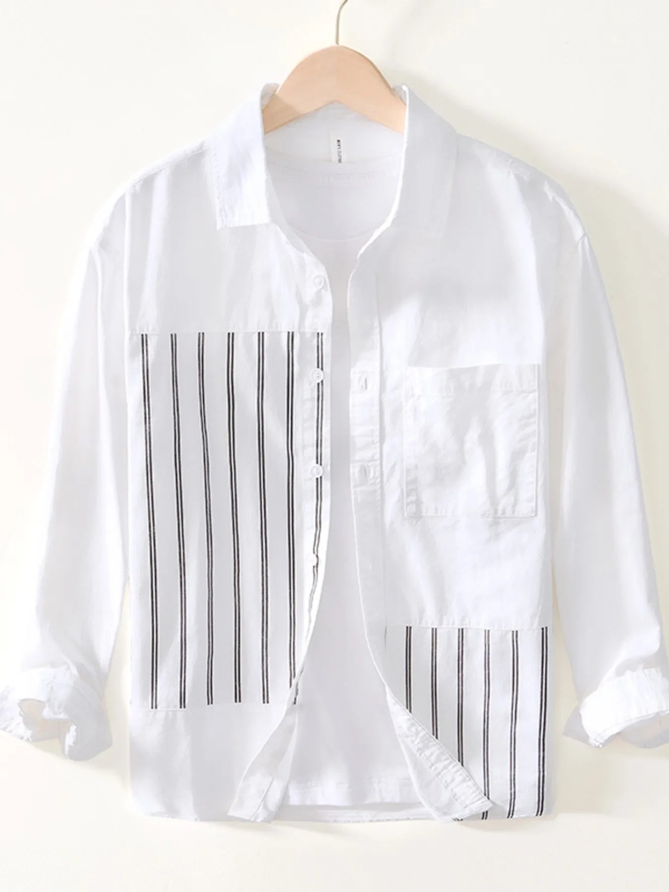 Men's Striped Button Up Long Sleeve Shirt | Shirts Shirts from PHUNKYN