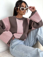 Color Block Long Sleeve Sweater | Sweaters Sweater from PHUNKYN