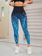 Seamless Printed High Waist Active Leggings | Leggings Leggings from PHUNKYN