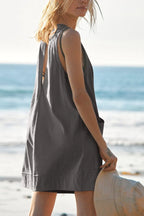 Lovelet Round Neck Sleeveless Romper with Pockets | One-Pieces Romper from PHUNKYN