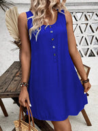 Round Neck Wide Strap Dress | Dresses Dress from PHUNKYN