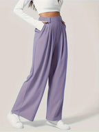 Wide Leg Pants with Pockets | Trousers Wide Leg Pants from PHUNKYN