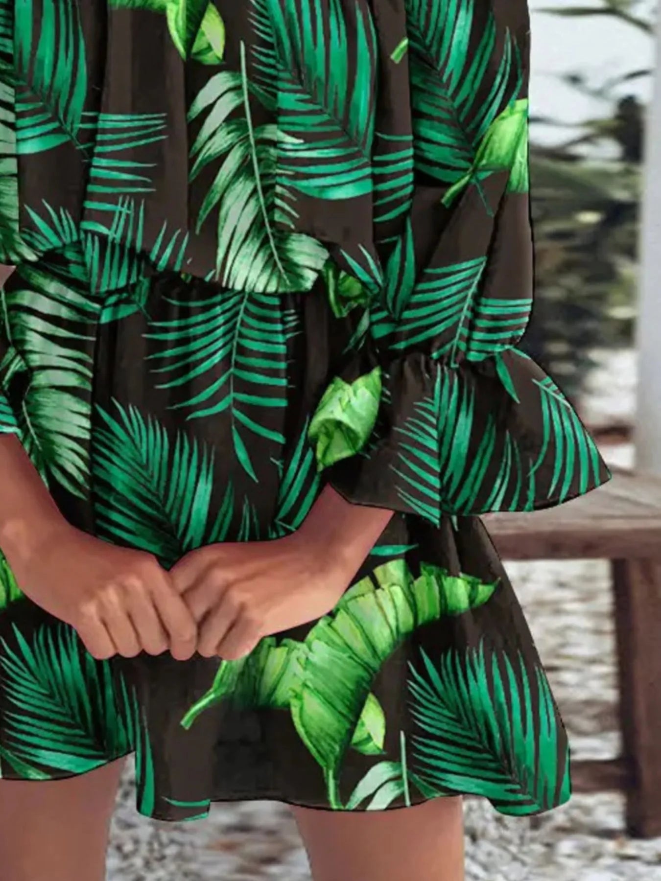 Floral Off-Shoulder Flounce Sleeve Mini Dress | Dresses Mini Dress from PHUNKYN