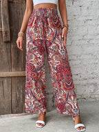 Printed Wide Leg Pants | Trousers Trousers from PHUNKYN