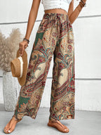 Printed Wide Leg Pants | Trousers Trousers from PHUNKYN