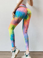 Tie-Dye High Waist Active Leggings | Leggings Leggings from PHUNKYN
