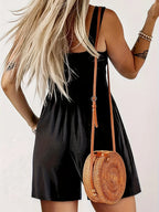 Smocked Wide Strap Romper Plus Size | One-Pieces Romper from PHUNKYN