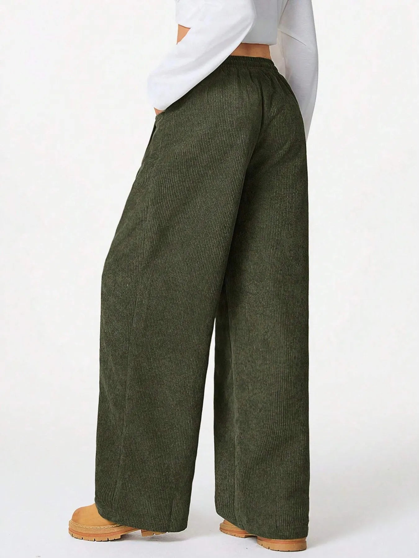Wide Leg Drawstring Pants | Trousers Wide Leg Pants from PHUNKYN