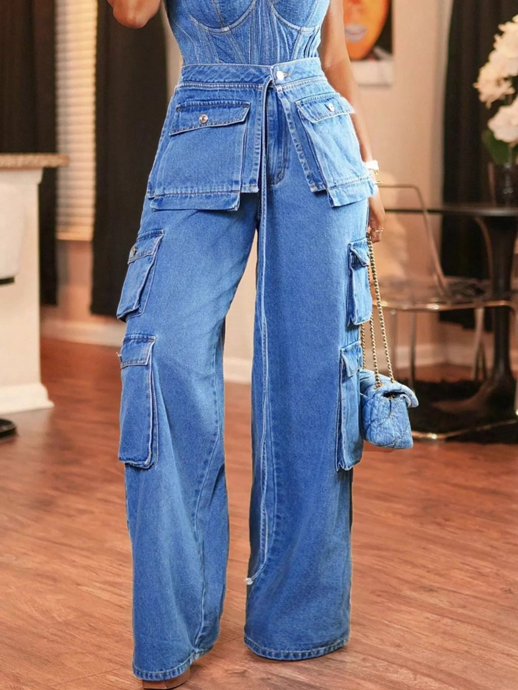 Wide Leg Cargo Jeans | Jeans Cargo Jeans from PHUNKYN