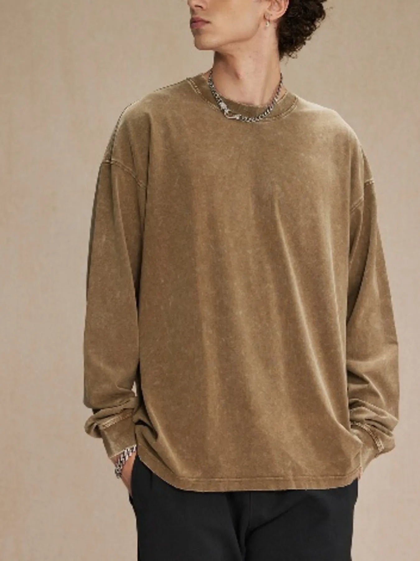 Men's Drop Shoulder Long Sleeve T-Shirt | T-Shirts T-Shirt from PHUNKYN