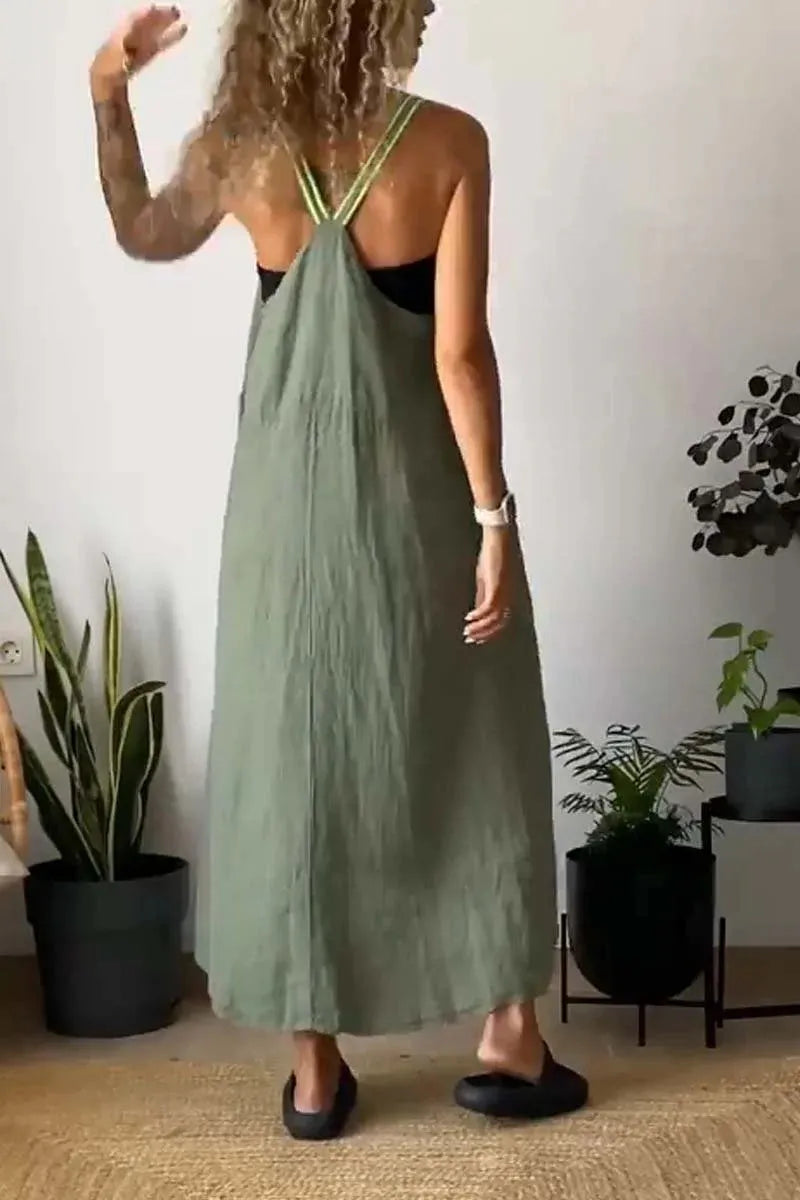 Ruched Cami Maxi Dress with Pockets | Dresses Maxi Dress from PHUNKYN