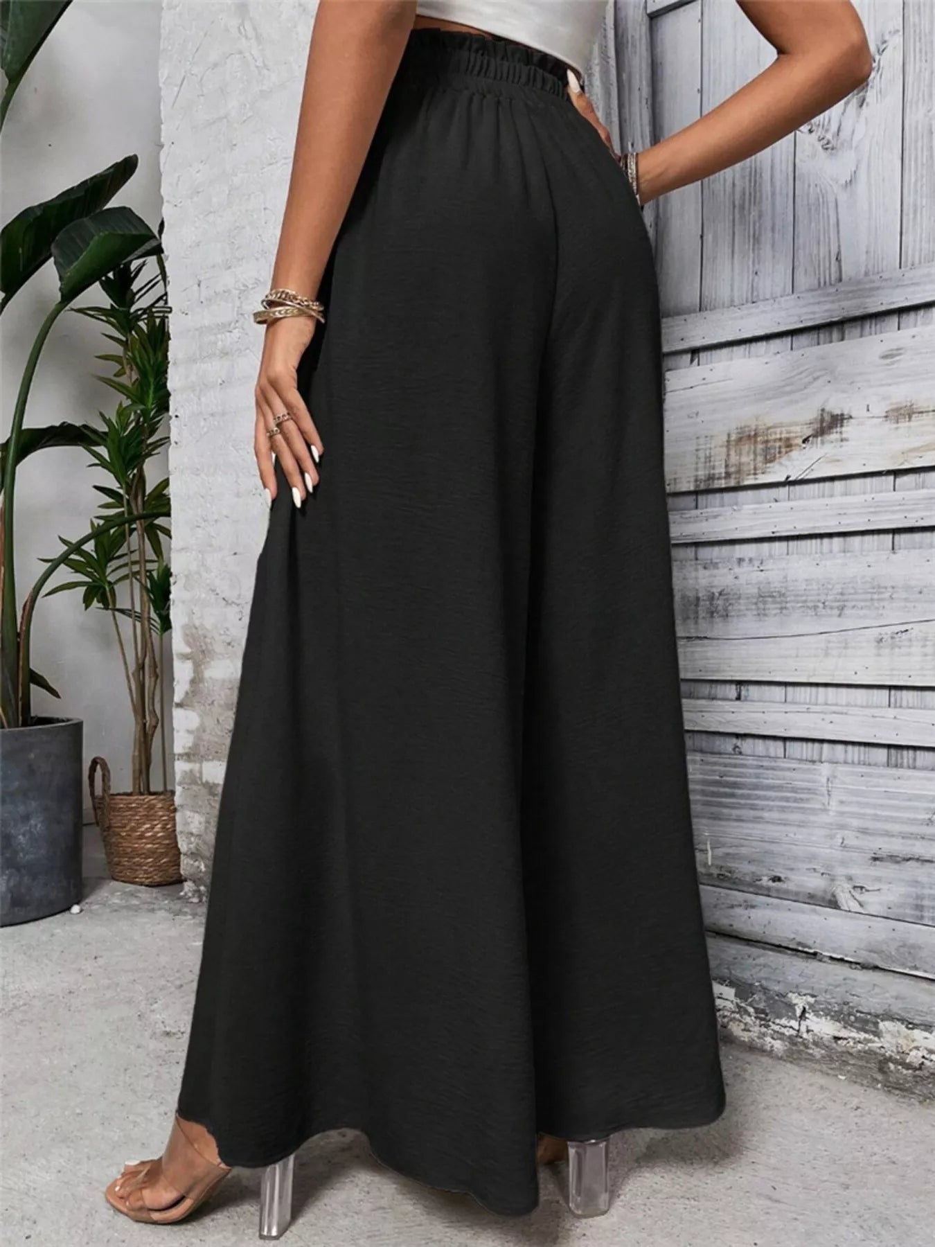 Frill Wide Leg Pants | Trousers Wide Leg Pants from PHUNKYN