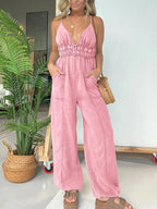 Wide Leg Spaghetti Strap Jumpsuit | One-Pieces Jumpsuit from PHUNKYN