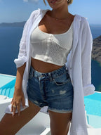 Evil Eye Embroidered Oversized Shirt | Shirts Oversize Shirt from PHUNKYN