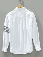 Men's Button-Up Shirt with Stripe Detail | Shirts Shirt from PHUNKYN