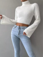 Turtleneck Flare Sleeve Sweater | Sweaters Sweater from PHUNKYN