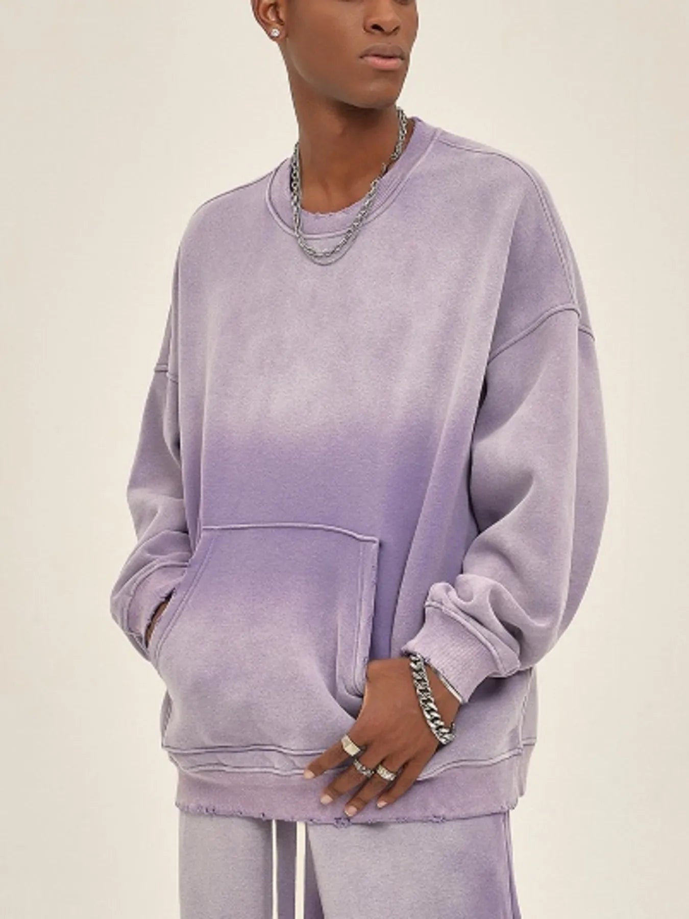 Men's Gradient Dropped Shoulder Sweatshirt | Sweatshirts Sweatshirt from PHUNKYN