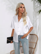 Button Down Short Sleeve Shirt | Shirts Women's Shirt from PHUNKYN