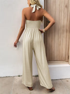 Smocked Halter Neck Jumpsuit | One-Pieces Jumpsuit from PHUNKYN