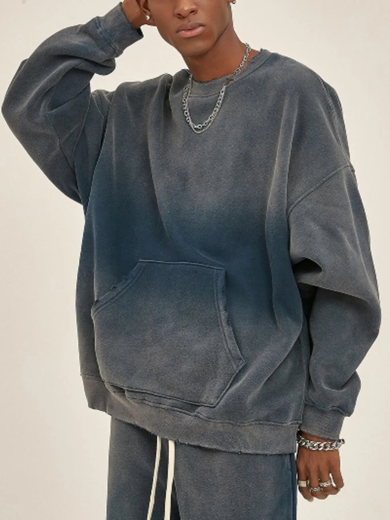 Men's Gradient Dropped Shoulder Sweatshirt | Sweatshirts Sweatshirt from PHUNKYN