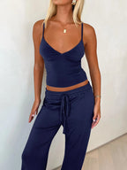 V-Neck Cami and Pants Set | Outfit Sets Top and Pants Set from PHUNKYN