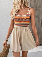 Wide Strap Casual Romper | One-Pieces Romper from PHUNKYN
